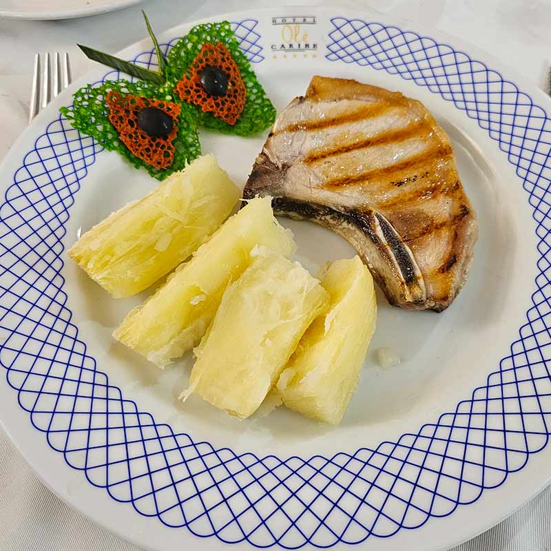 Chuleta de cerdo al grill