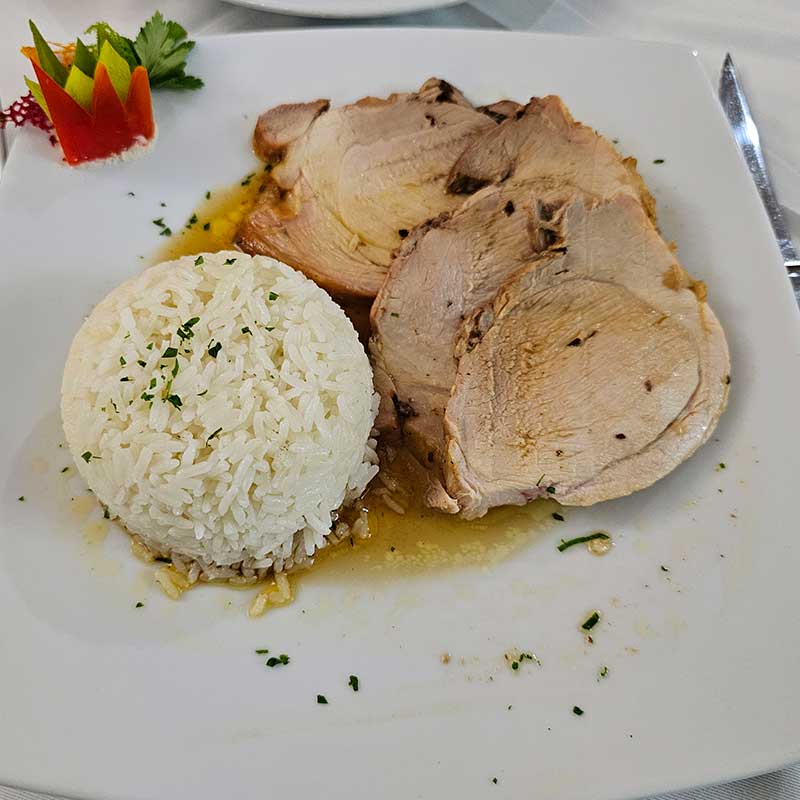 Pernil de cochino jugoso